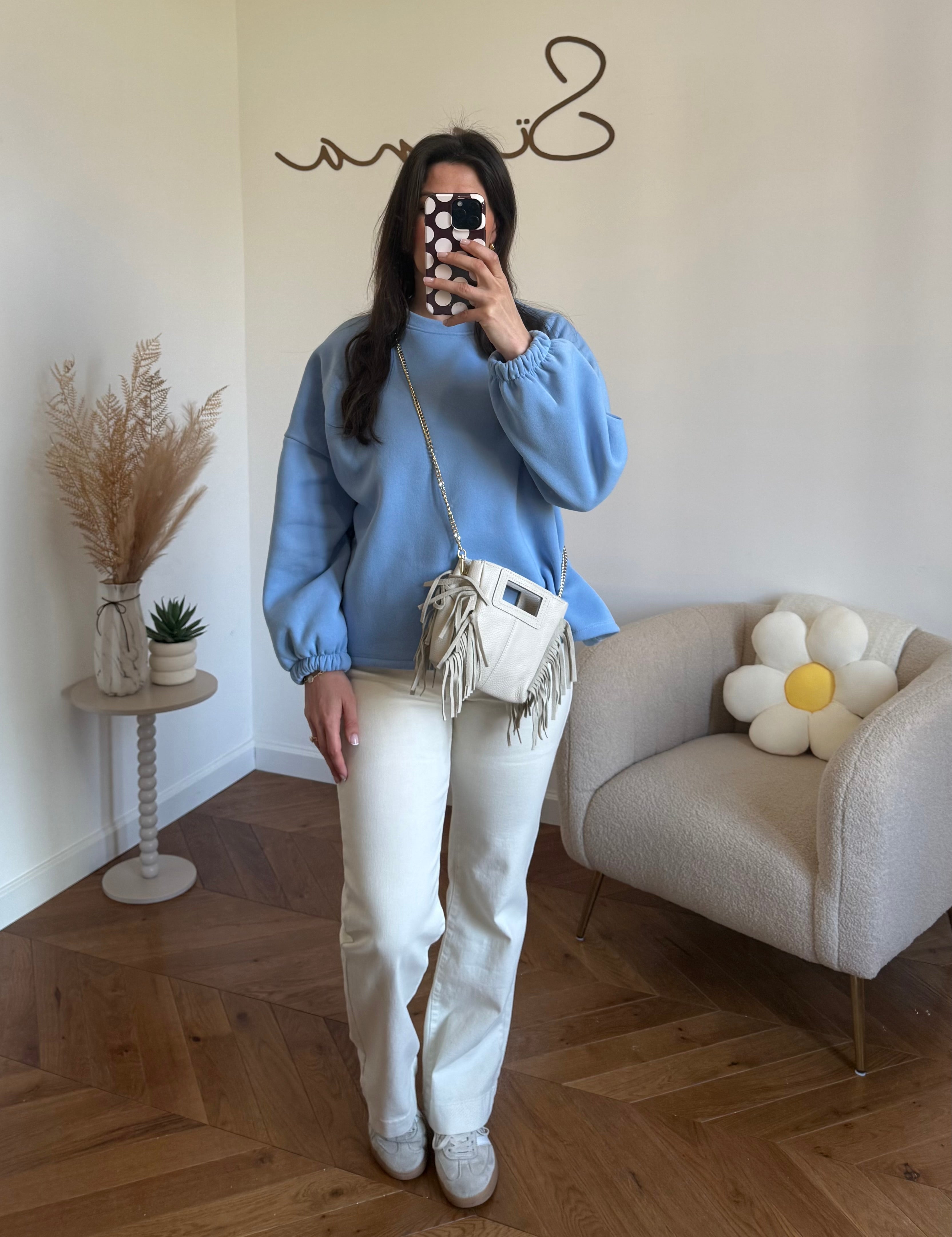 Sac Nola - Cuir Bleu Ciel