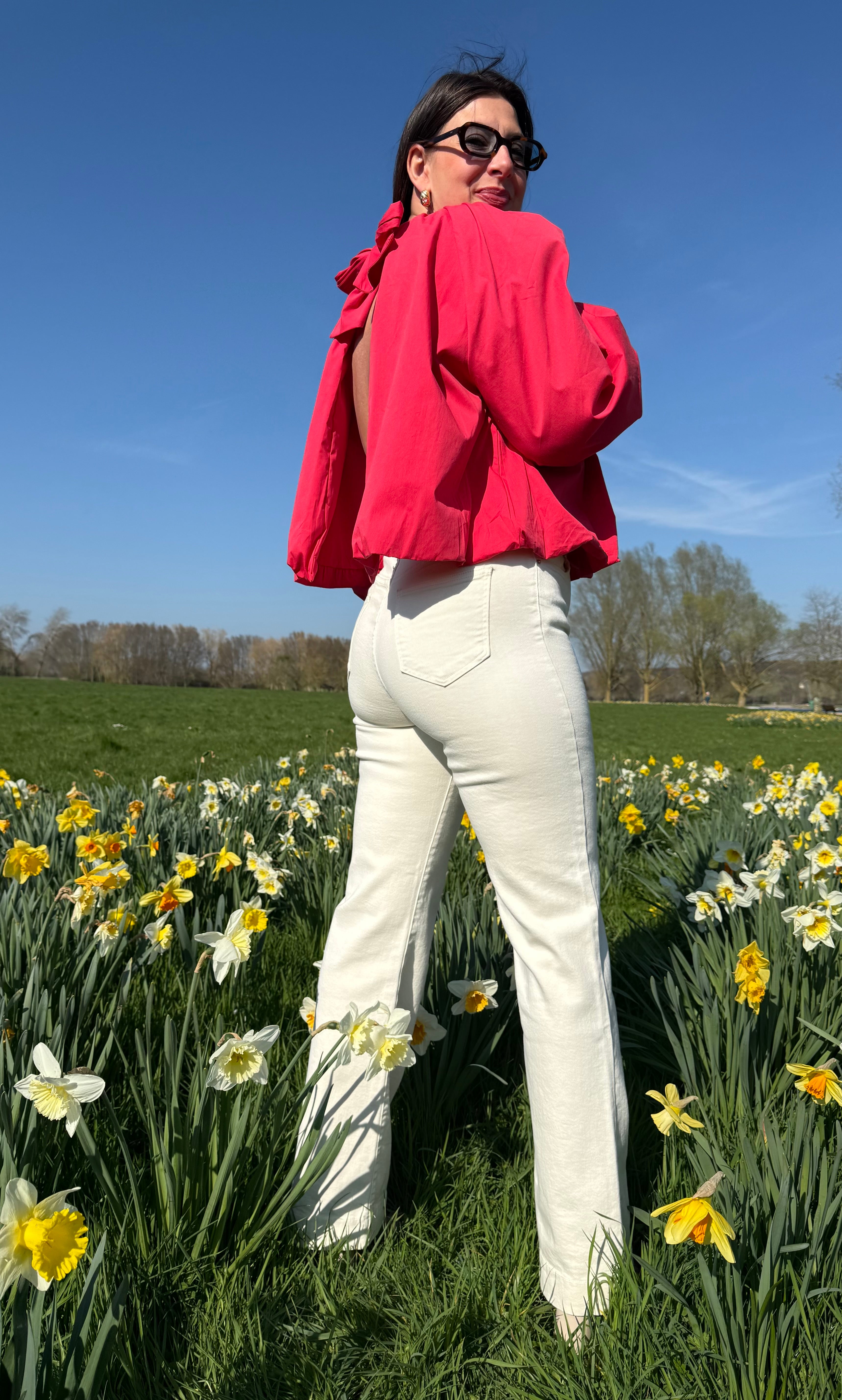 BLOUSE SOLENA – DOS NU ROUGE