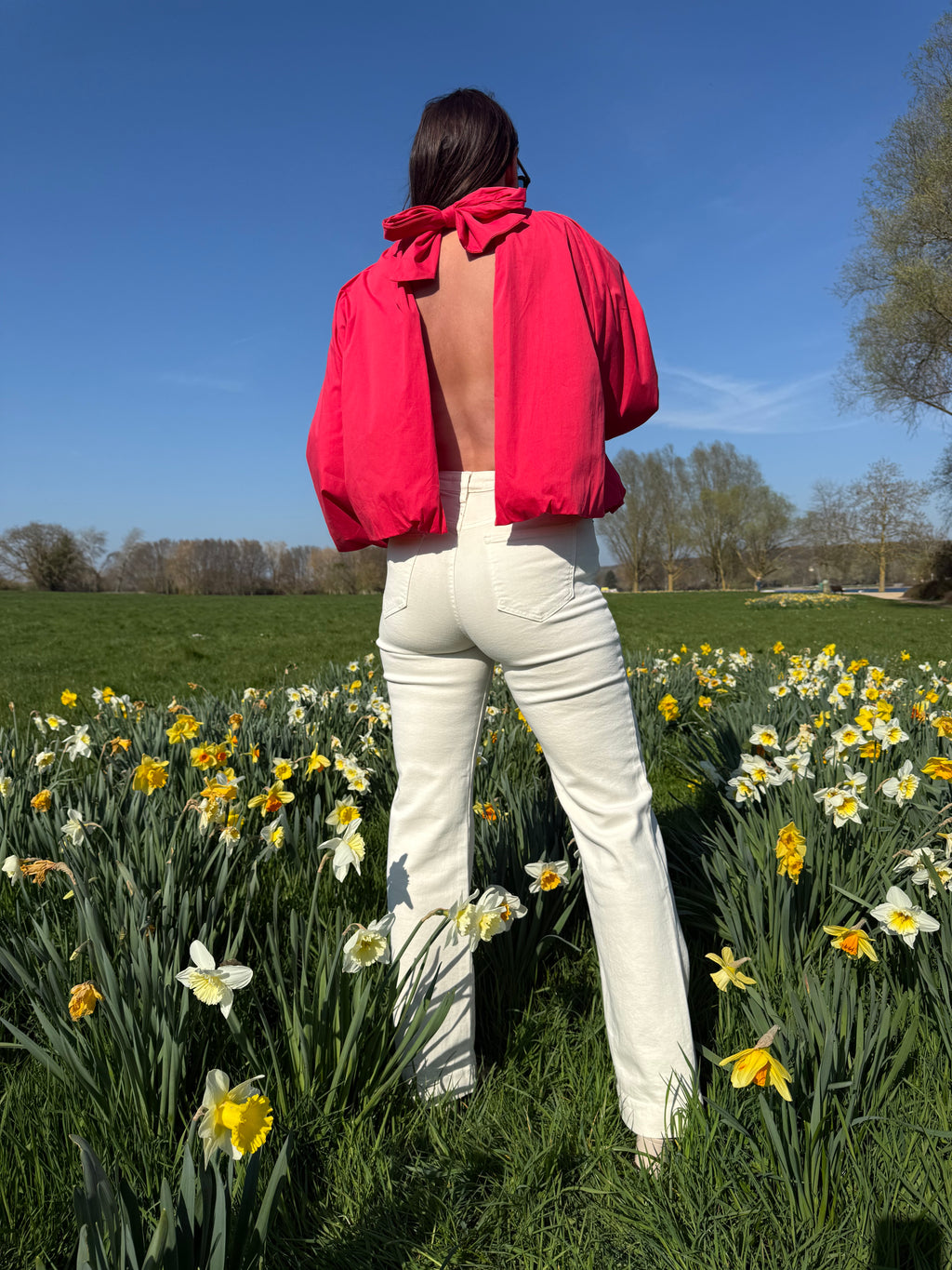 BLOUSE SOLENA – DOS NU ROUGE