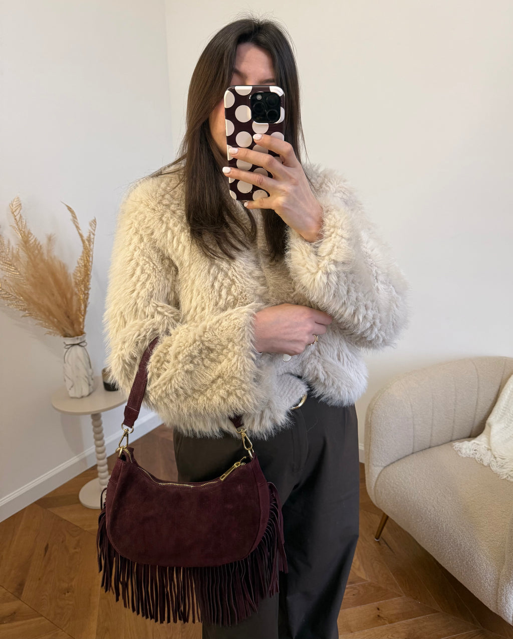 Sac Yeva - Cuir Bordeaux