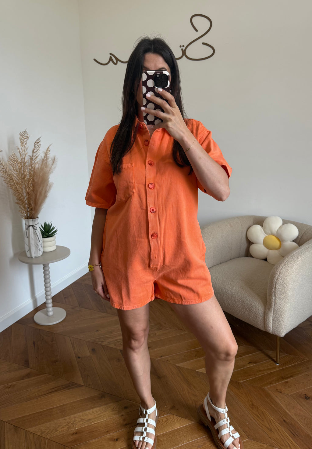 COMBISHORT LÉONA ORANGE