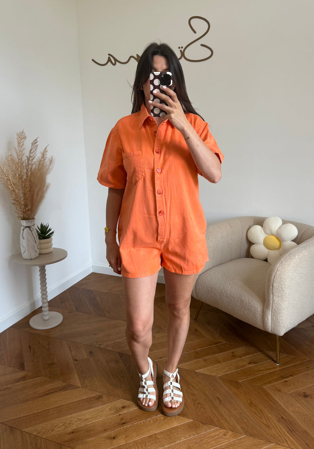 COMBISHORT LÉONA ORANGE
