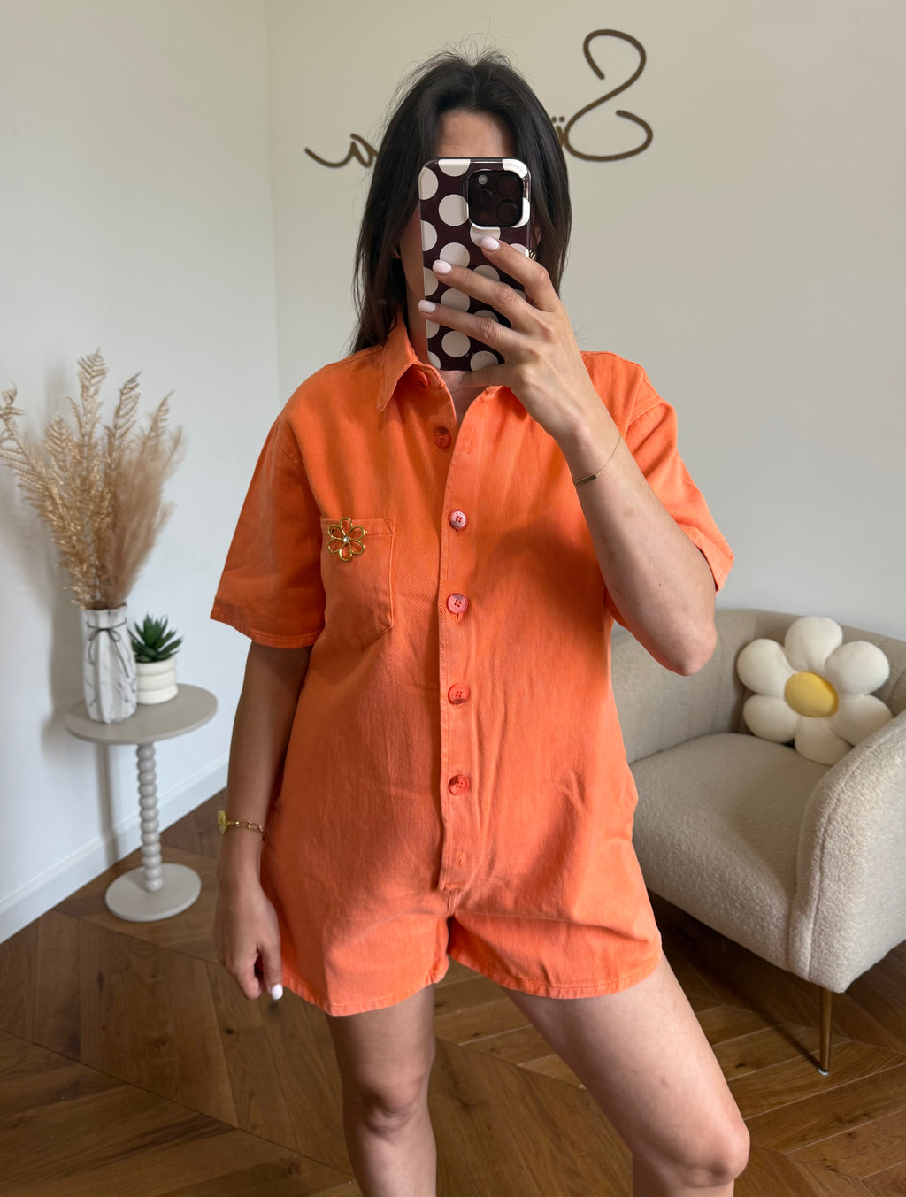 COMBISHORT LÉONA ORANGE