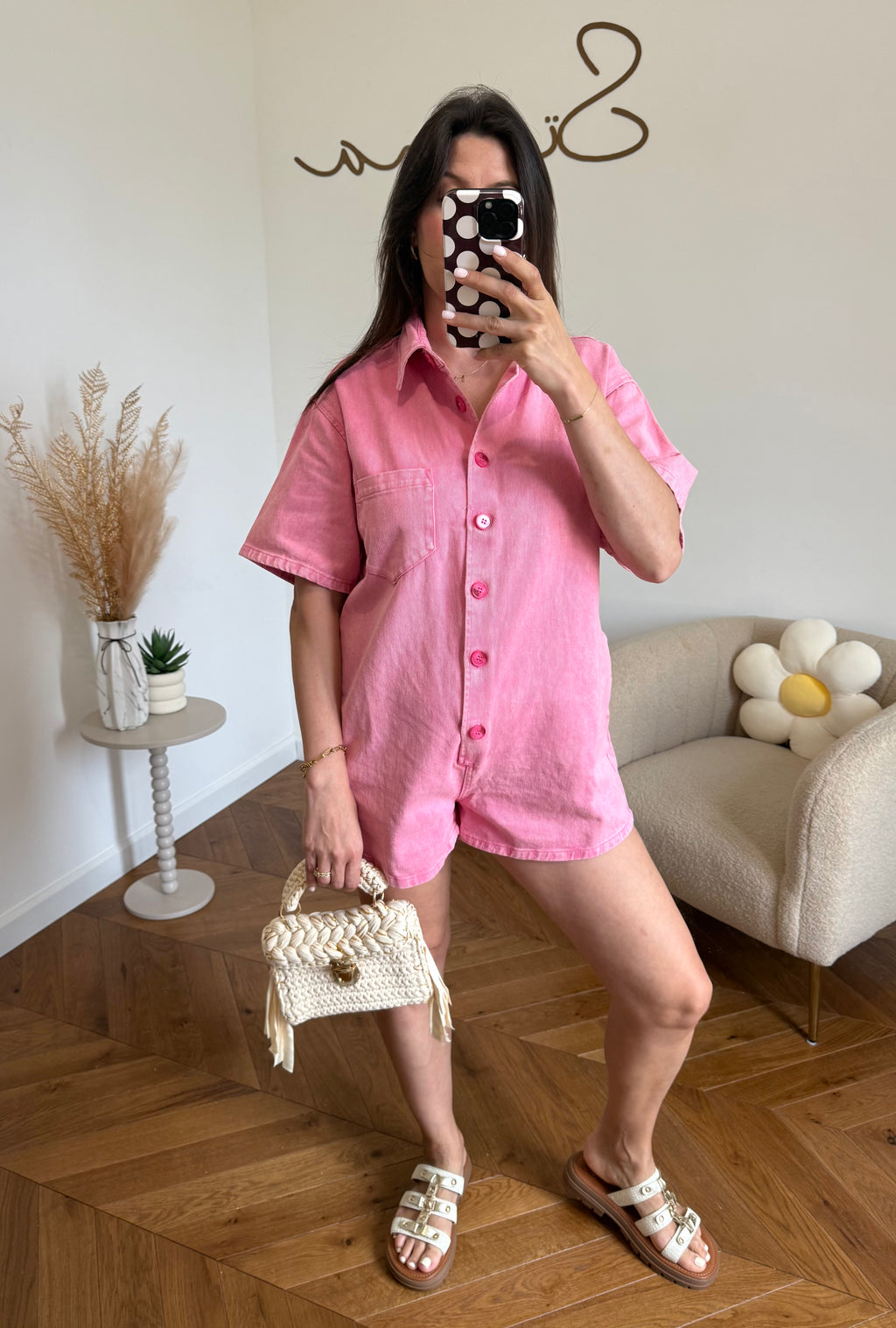 COMBISHORT LÉONA ROSE